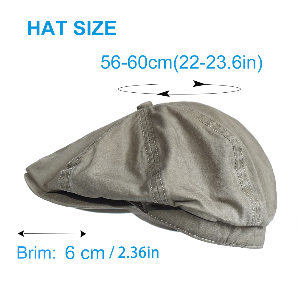 Washed Cotton Newsboy Cap Peak - Newsboy Cap Ivy recensie en prijs