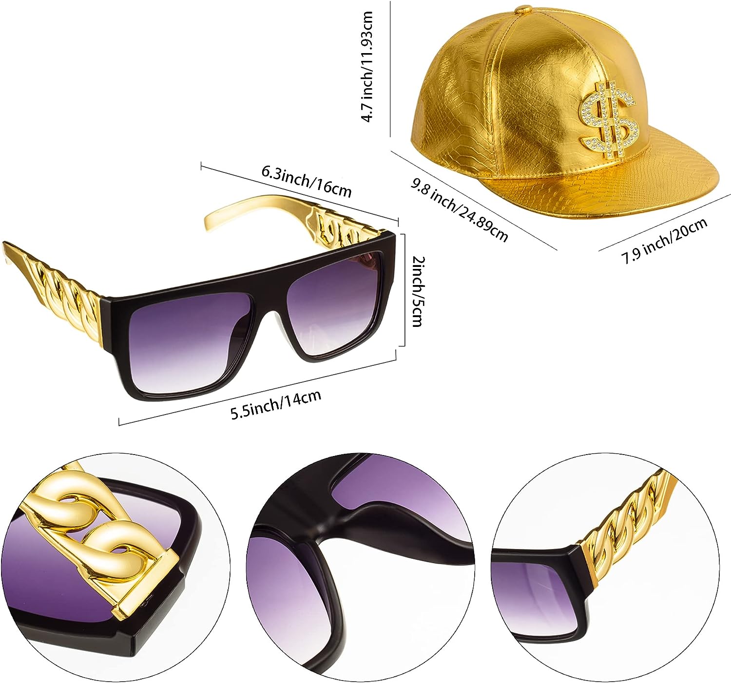 PESENAR 80s 90sHip Hop Costume - Snapback Hat Flat recensie en prijs