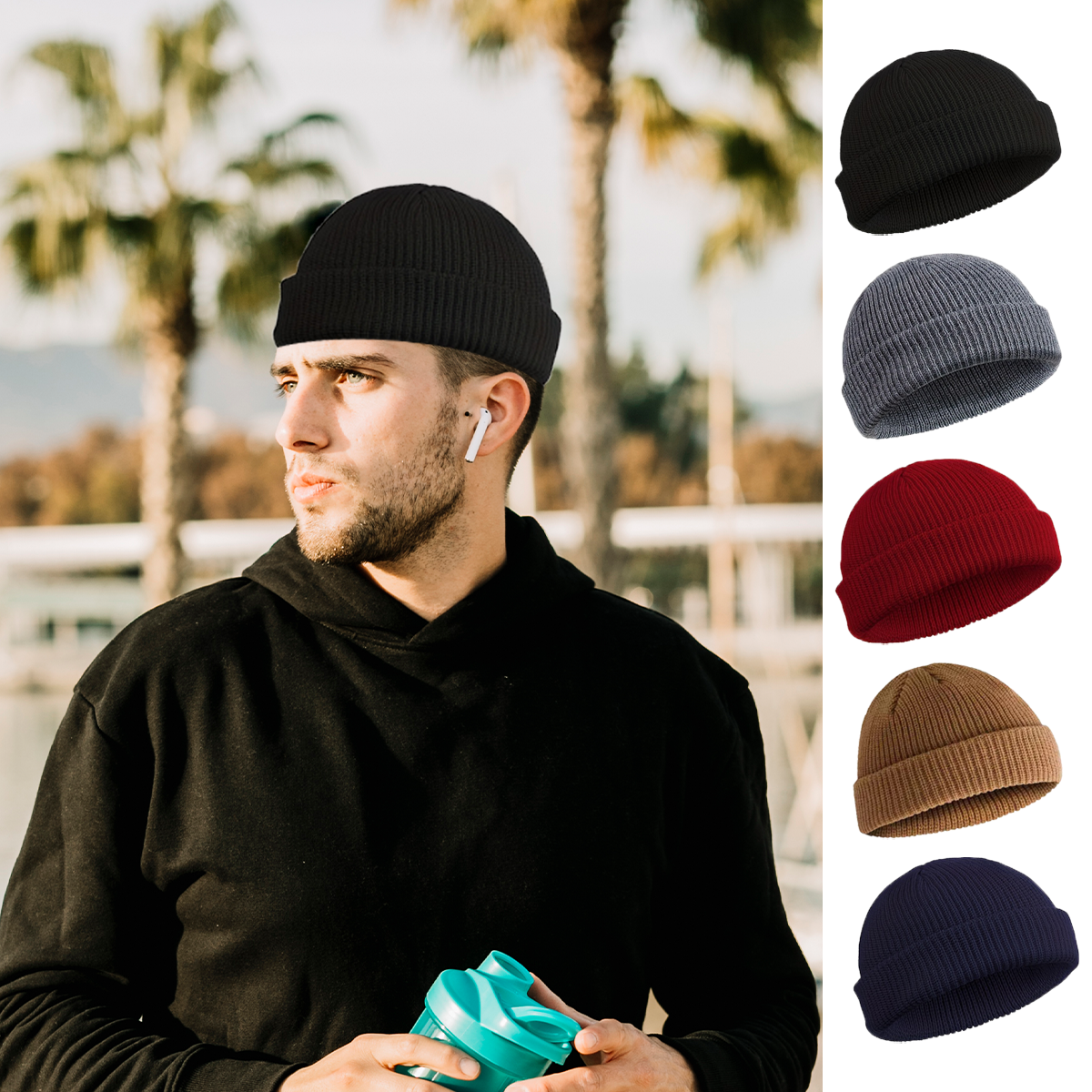 Winter Knitted Hat Warm Outdoo - Beanie Cuffed Knit recensie en prijs